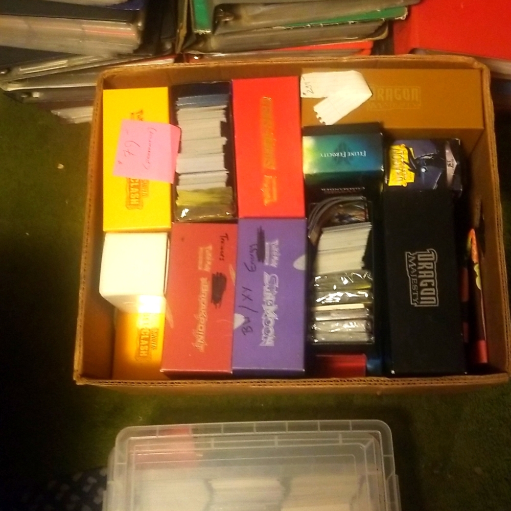 This whole set of pokemon and magic cards from 2004 to 2020 and magic card too